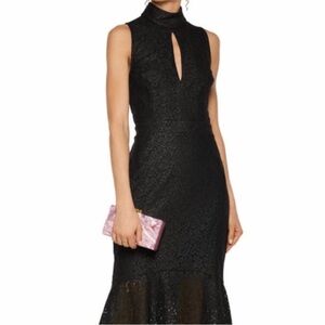 Rebecca Vallance Sistine Lace Cutout Midi Dress